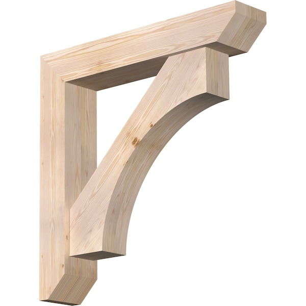 Ekena Millwork Westlake Slat Smooth Bracket w/ Offset Brace, Douglas Fir, 7 1/2"W x 40"D x 40"H BKT0806X40X40WTL06SDF - main